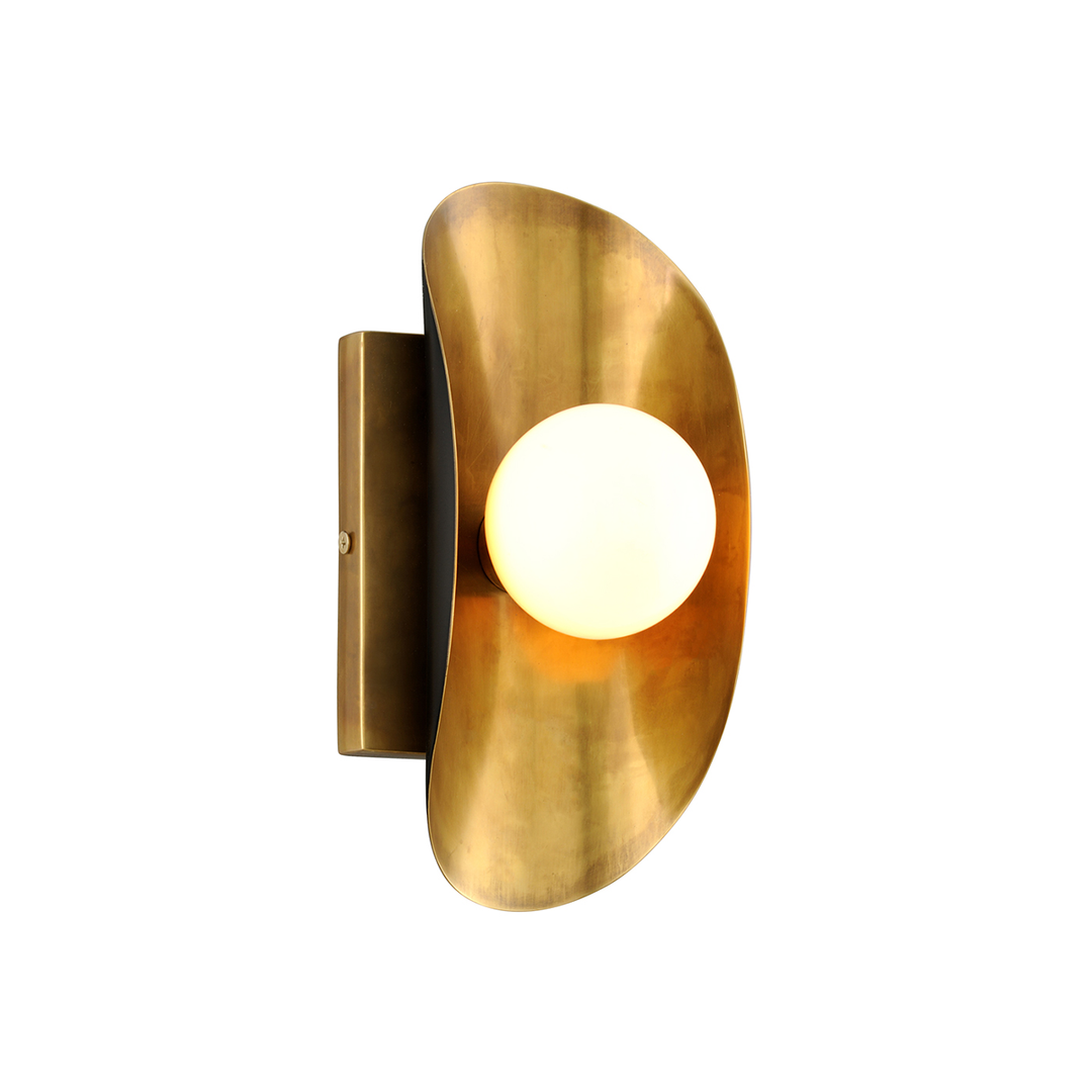 Corbett Lighting Hopper Wall Sconce Wall Sconces Corbett VINTAGE BRASS BRONZE ACCENTS 4.5x10 