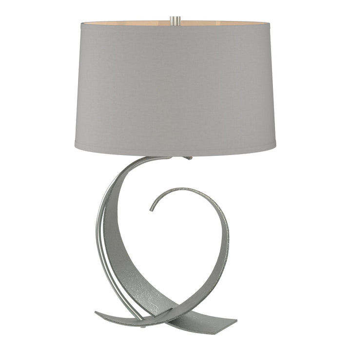 Fullered Impressions Table Lamp Table Lamps Hubbardton Forge Vintage Platinum 14x22.1 Light Grey