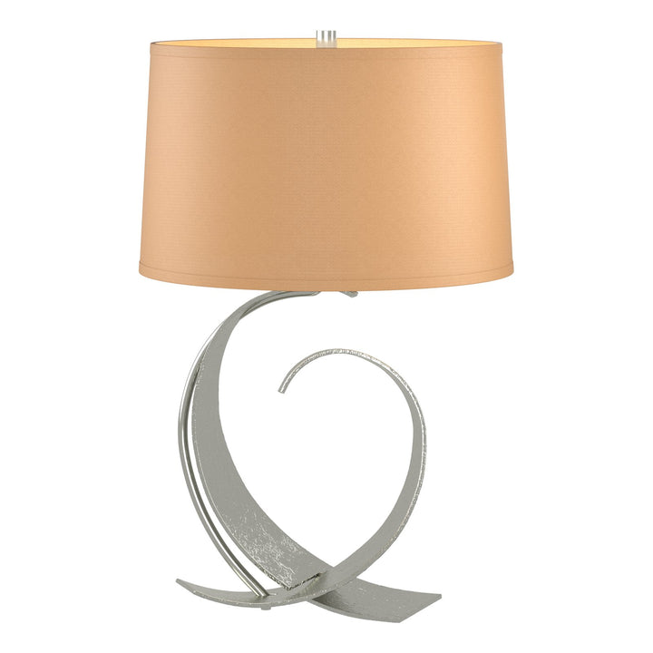 Fullered Impressions Table Lamp Table Lamps Hubbardton Forge Sterling 14x22.1 Doeskin Suede