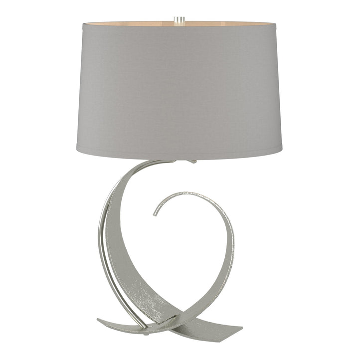 Fullered Impressions Table Lamp Table Lamps Hubbardton Forge Sterling 14x22.1 Light Grey