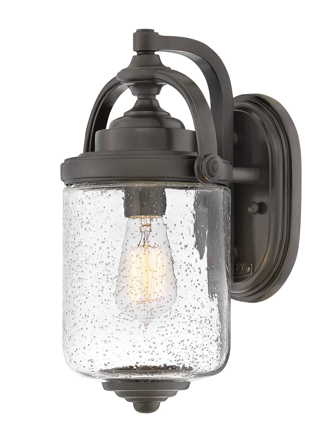 Hinkley Willoughby Outdoor Wall Light Small Wall Mount Lantern Oil Rubbed Bronze 2750OZ