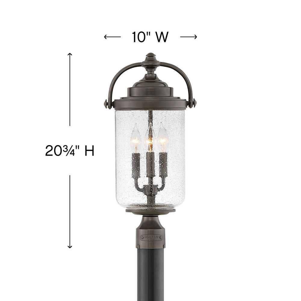 Hinkley Willoughby Outdoor Post Mount Lantern