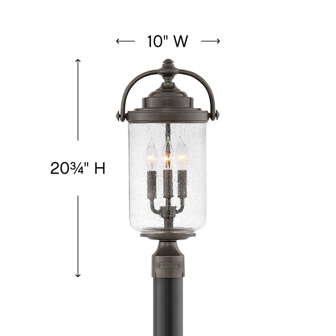 Hinkley Willoughby Outdoor Post Mount Lantern