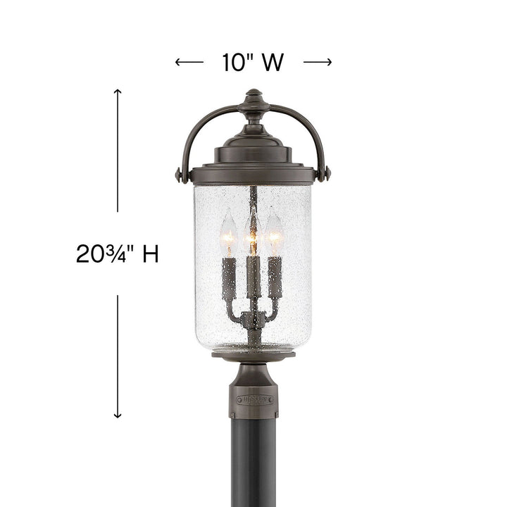 Hinkley Willoughby Outdoor Post Mount Lantern