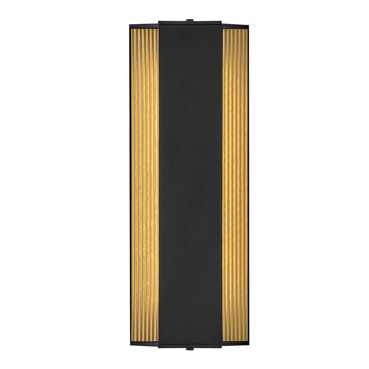 Hinkley Strata Outdoor Wall Light Medium LED Wall Sconce Black 27580BK