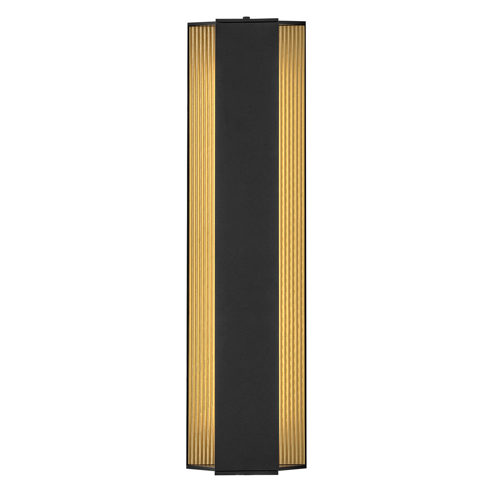 Hinkley Strata Outdoor Wall Light Large LED Wall Sconce Black 27584BK