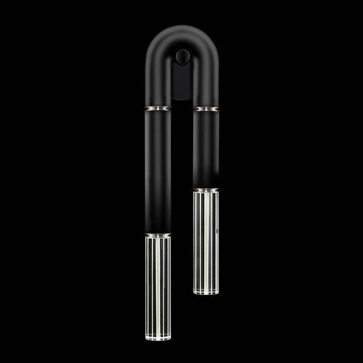Fine Art Handcrafted Lighting Antonia 28"H LSF Sconce in Standard Black Iron, Nickel, No Parchment/Same as Finish (922550-120ST)