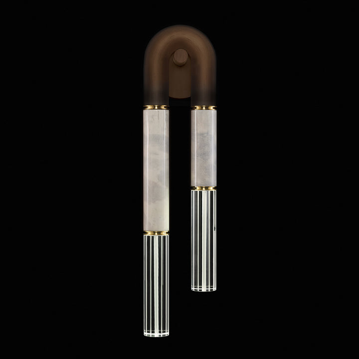 Fine Art Handcrafted Lighting Antonia 28"H LSF Sconce in Standard Bronze, Brass, Smoke (922550-212ST)