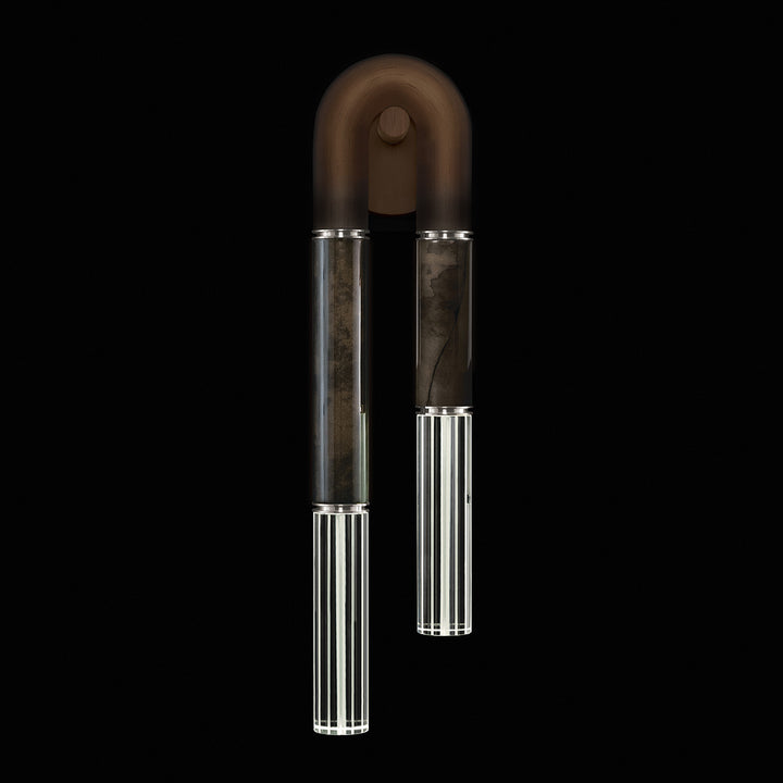 Fine Art Handcrafted Lighting Antonia 28"H LSF Sconce in Standard Bronze, Nickel, Charcoal (922550-221ST)