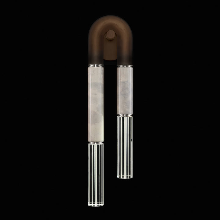 Fine Art Handcrafted Lighting Antonia 28"H LSF Sconce in Standard Bronze, Nickel, Smoke (922550-222ST)