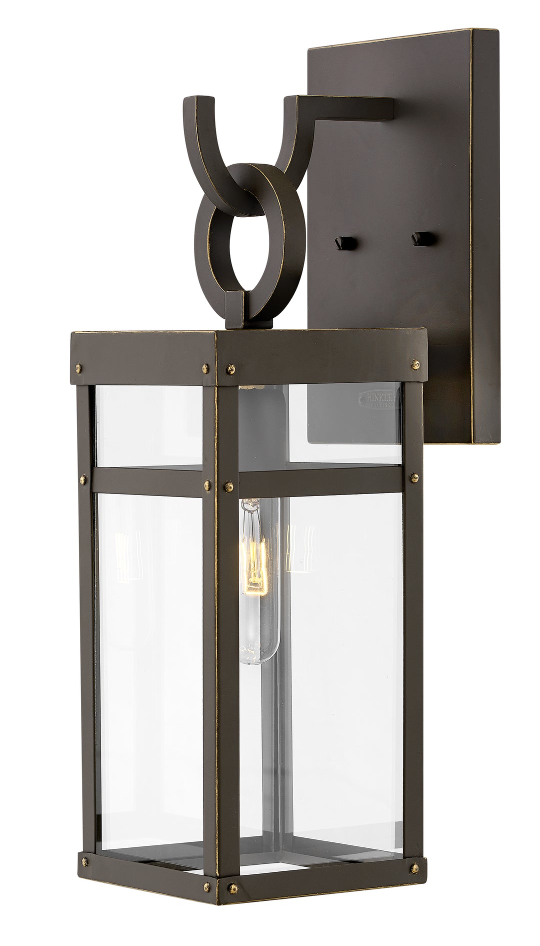 Hinkley Porter Outdoor Wall Light Small Wall Mount Lantern Oil Rubbed Bronze 2800OZ-LL