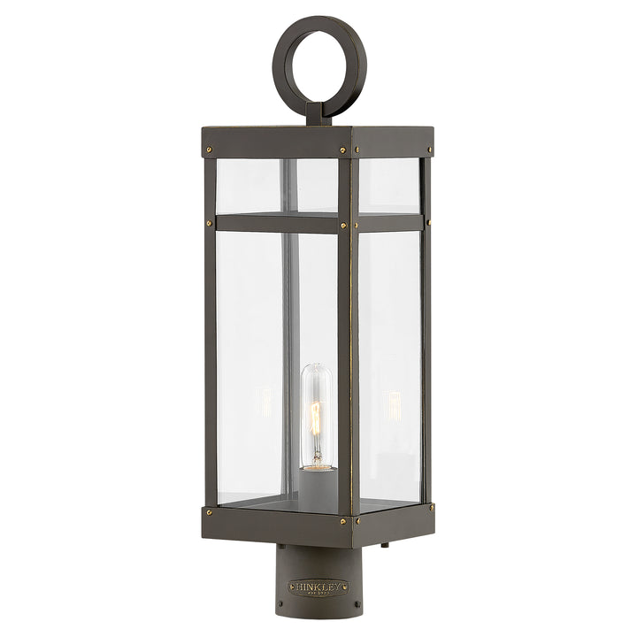 Hinkley Porter Outdoor Post Mount Lantern Medium Post Mount Lantern Oil Rubbed Bronze 2801OZ-LL