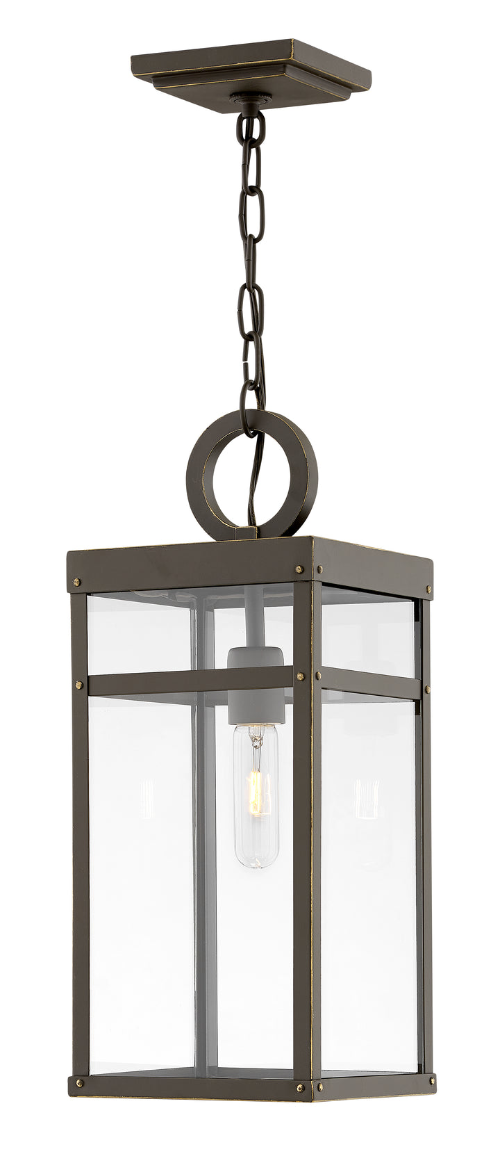 Hinkley Porter Outdoor Hanging Light Medium Hanging Lantern Oil Rubbed Bronze 2802OZ-LL