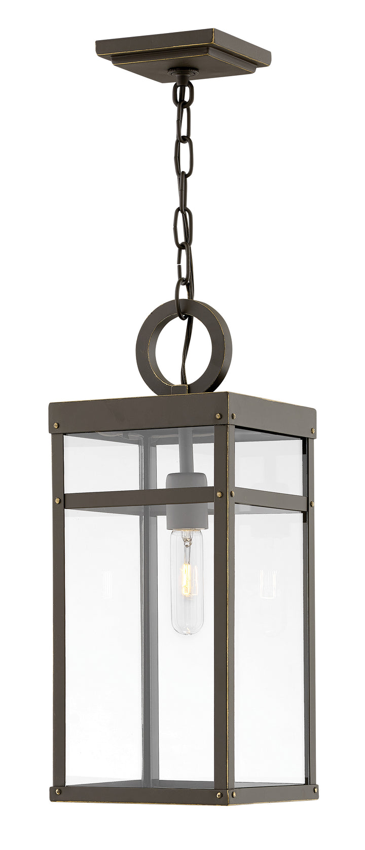 Hinkley Porter Outdoor Hanging Light Medium Hanging Lantern Oil Rubbed Bronze 2802OZ