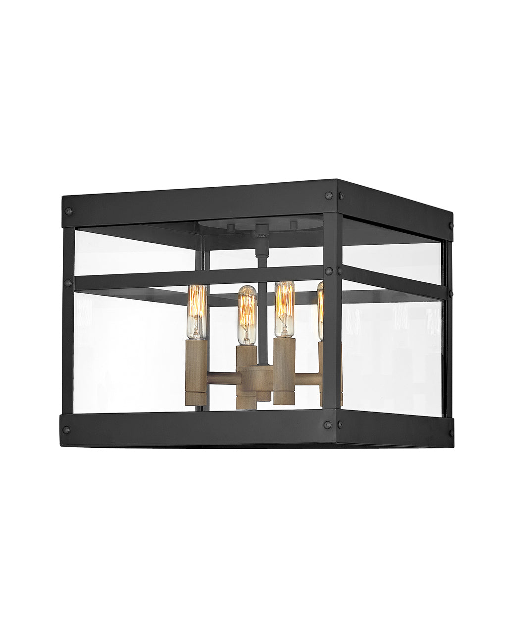 Hinkley Porter Outdoor Flush Mount Small Flush Mount Black 2803BK