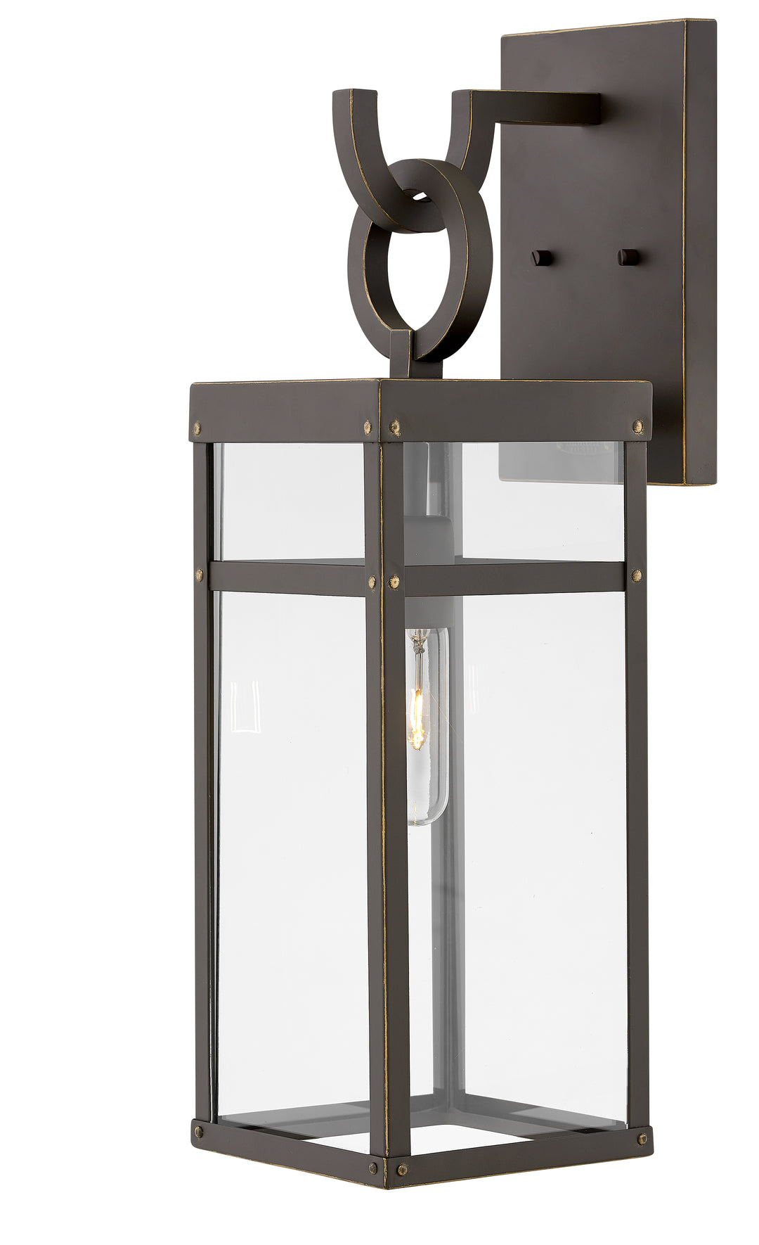Hinkley Porter Outdoor Wall Light Medium Wall Mount Lantern Oil Rubbed Bronze 2804OZ-LL