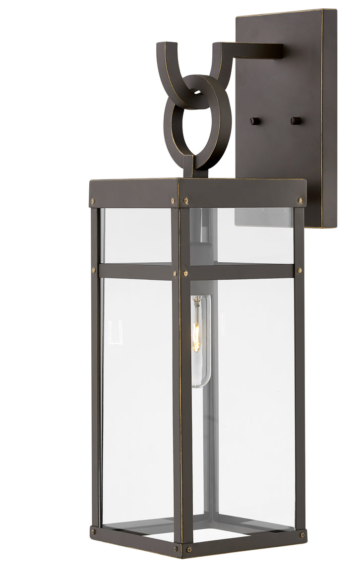 Hinkley Porter Outdoor Wall Light Medium Wall Mount Lantern Oil Rubbed Bronze 2804OZ-LL