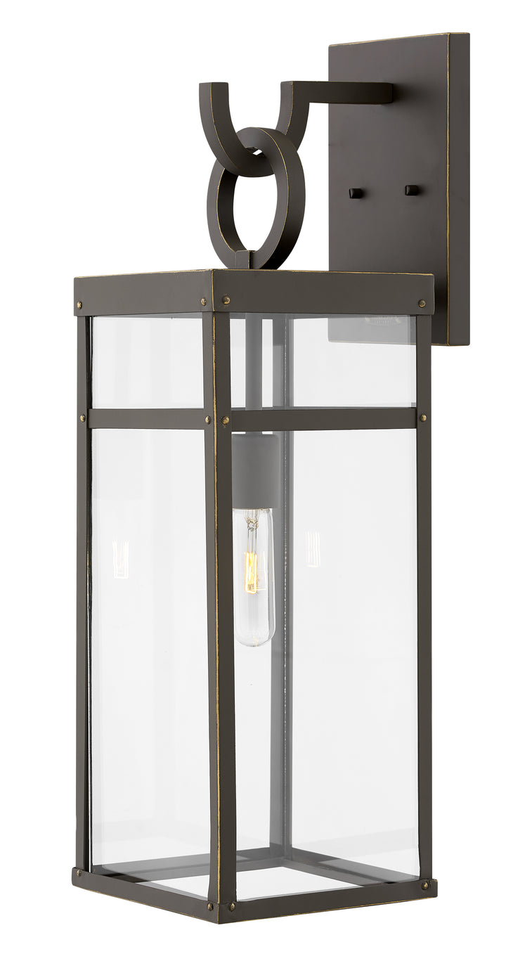 Hinkley Porter Outdoor Wall Light Large Wall Mount Lantern Oil Rubbed Bronze 2805OZ-LL