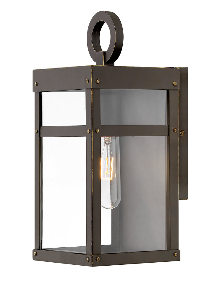 Hinkley Porter Outdoor Wall Light Extra Small Wall Mount Lantern Oil Rubbed Bronze 2806OZ-LL