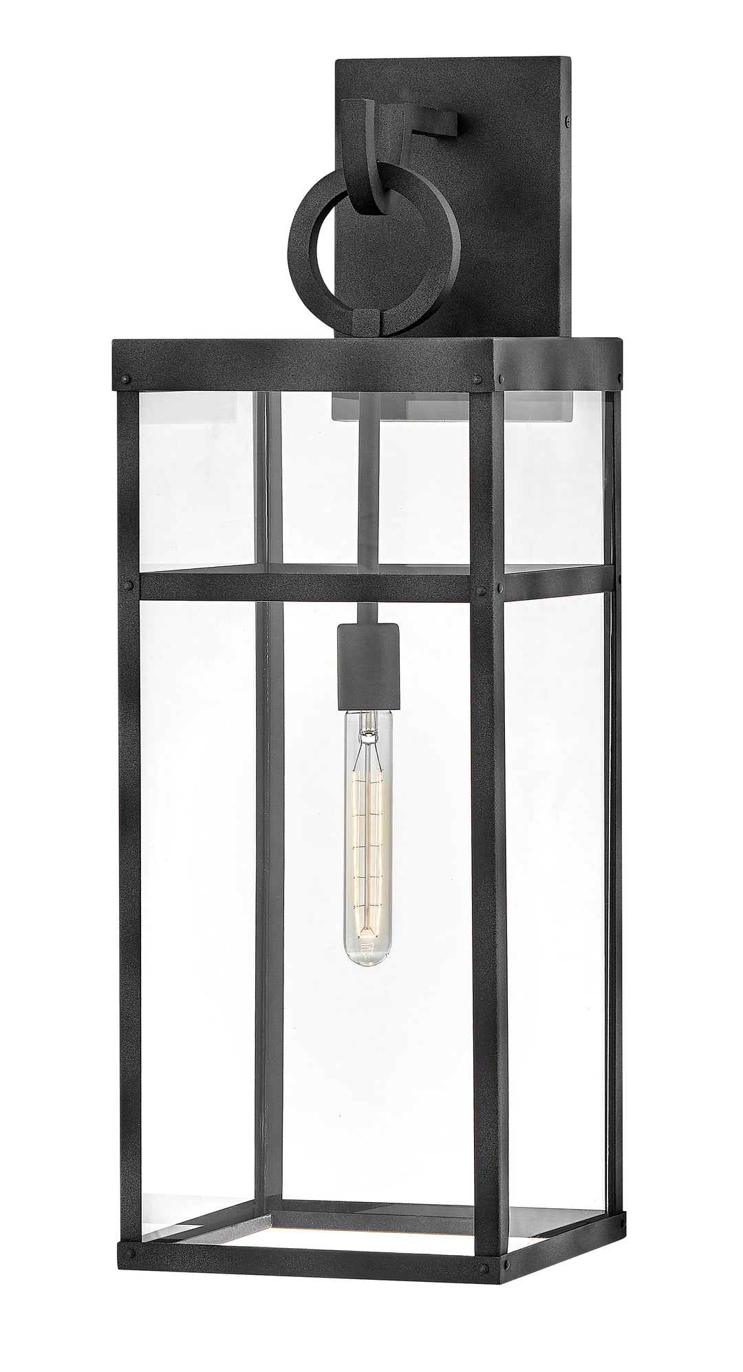 Hinkley Porter Outdoor Wall Light Extra Large Wall Mount Lantern Aged Zinc 2807DZ-LL