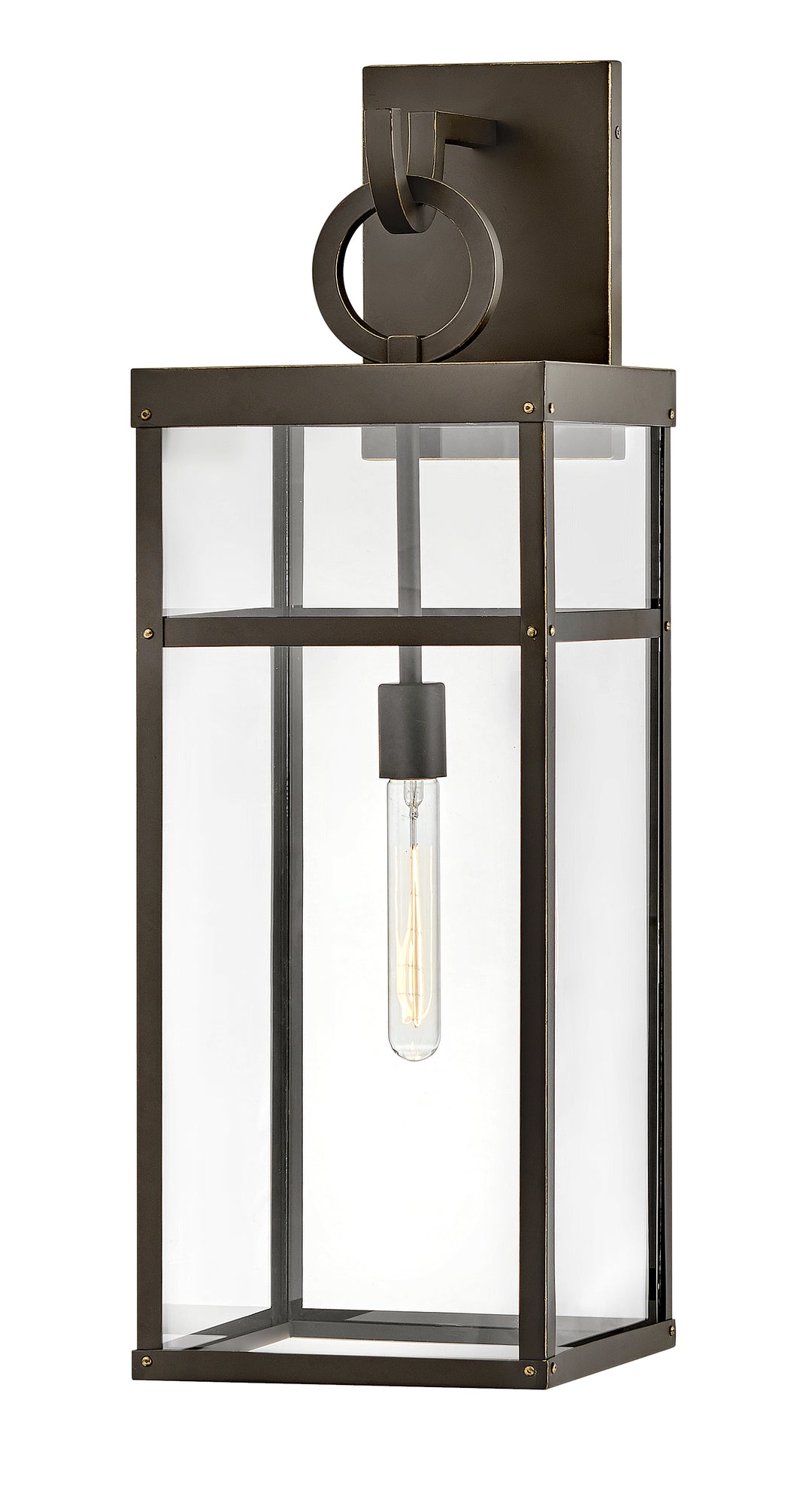 Hinkley Porter Outdoor Wall Light Extra Large Wall Mount Lantern Oil Rubbed Bronze 2807OZ-LL