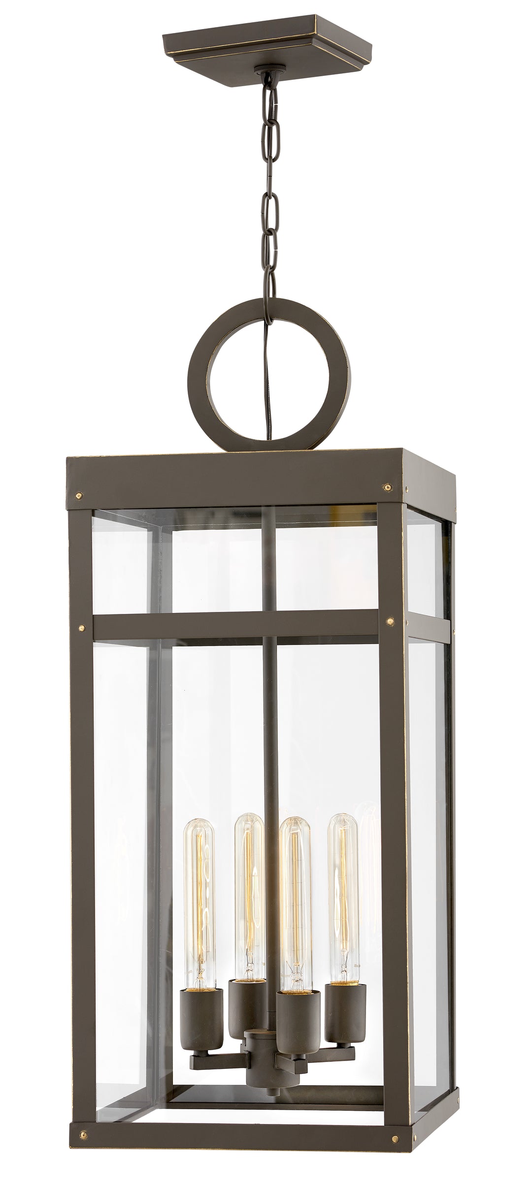 Hinkley Porter Outdoor Hanging Light Grande Hanging Lantern Oil Rubbed Bronze 2808OZ-LL