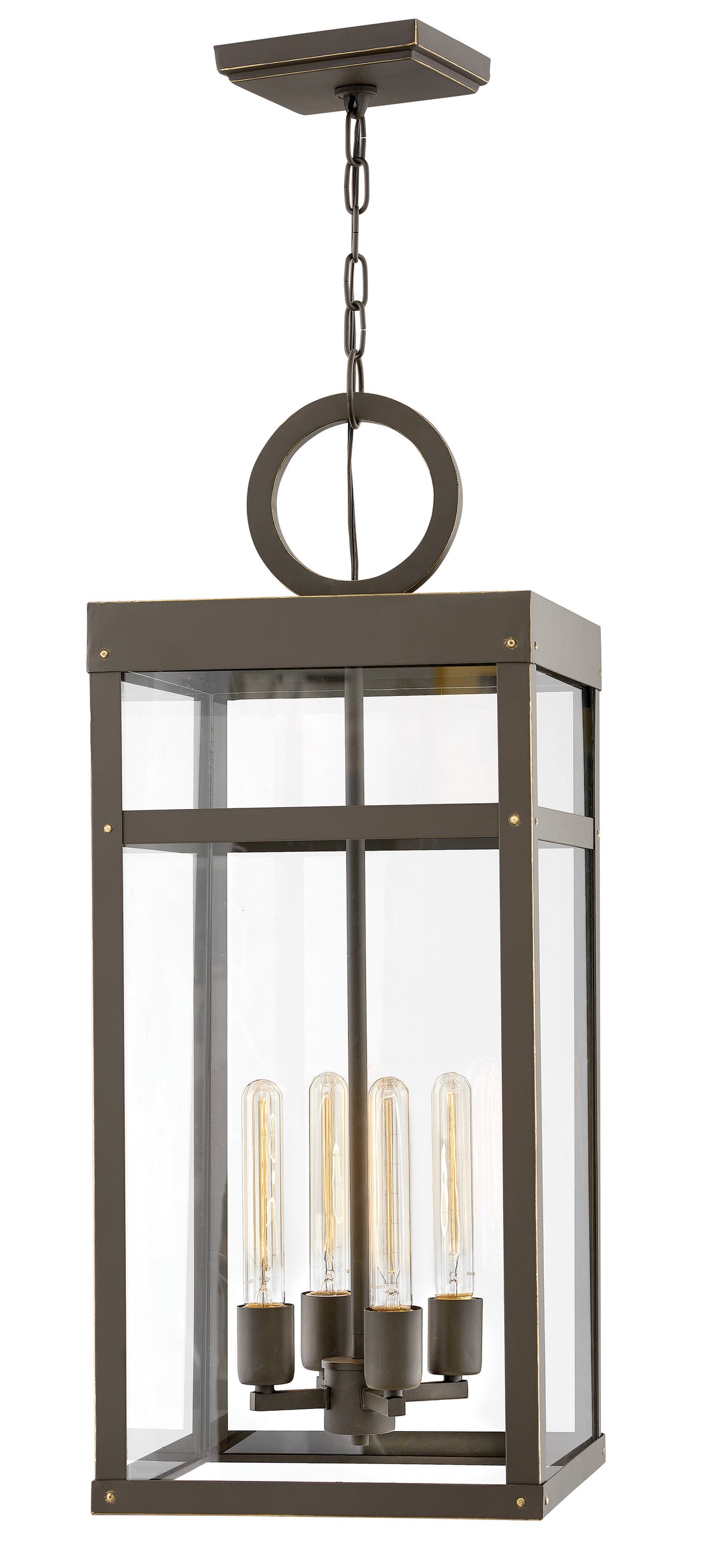 Hinkley Porter Outdoor Hanging Light Grande Hanging Lantern Oil Rubbed Bronze 2808OZ