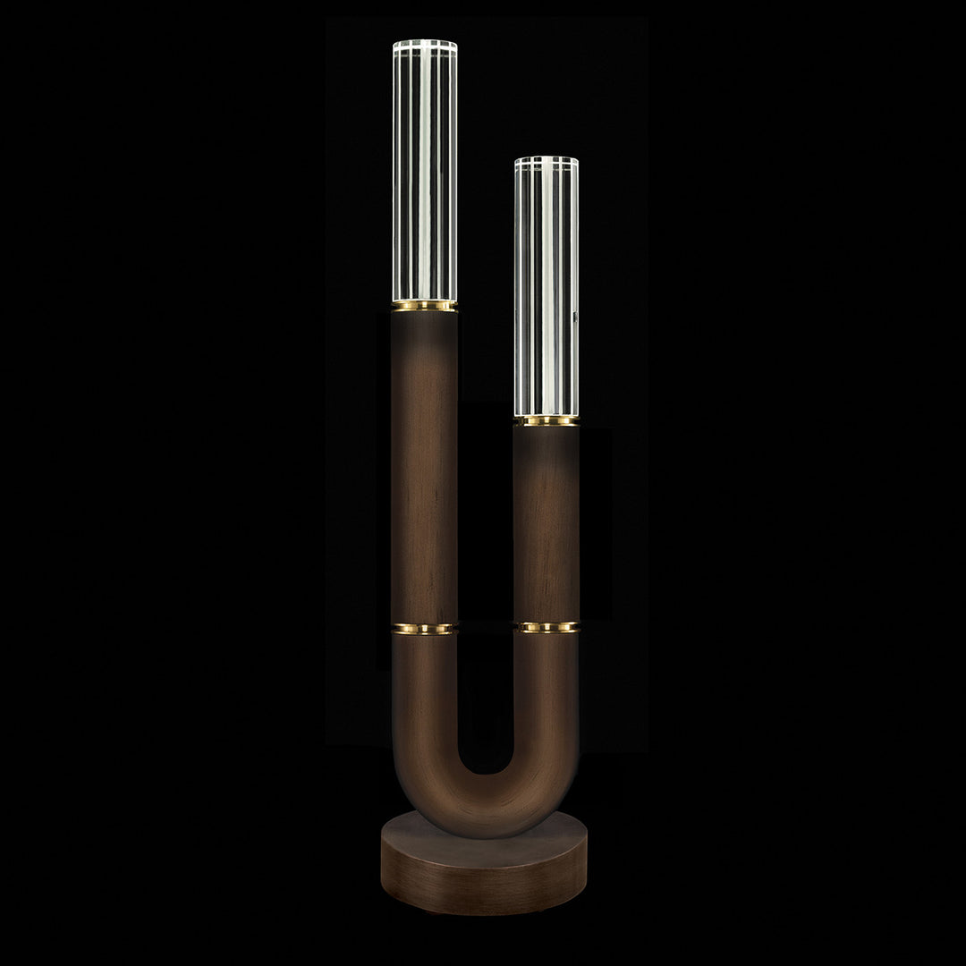 Fine Art Handcrafted Lighting Antonia 29.75"H Table Lamp in Standard Bronze, Brass, No Parchment/Same as Finish (923010-210ST)