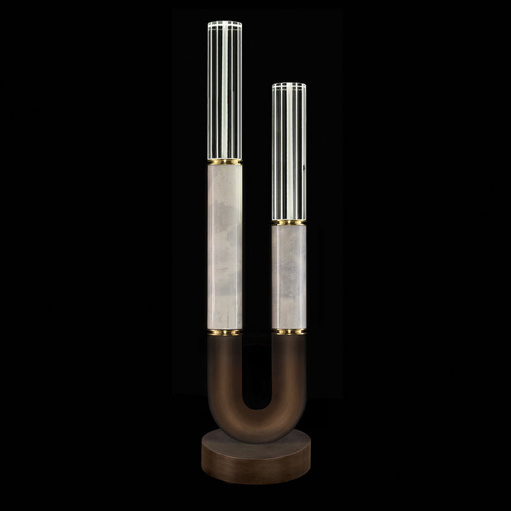 Fine Art Handcrafted Lighting Antonia 29.75"H Table Lamp in Standard Bronze, Brass, Smoke (923010-212ST)