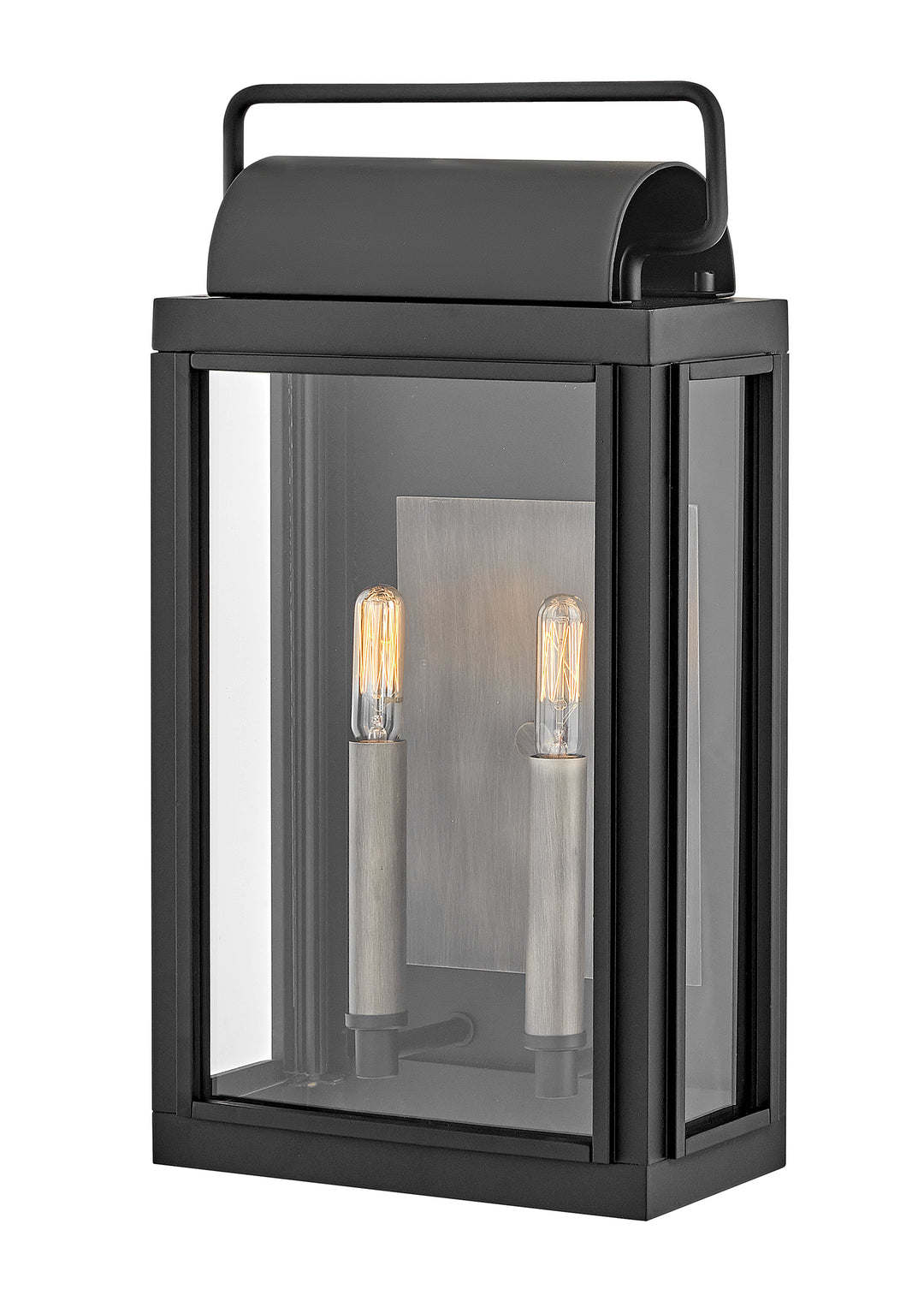 Hinkley Sag Harbor Outdoor Wall Light Medium Wide Wall Mount Lantern Black 2844BK