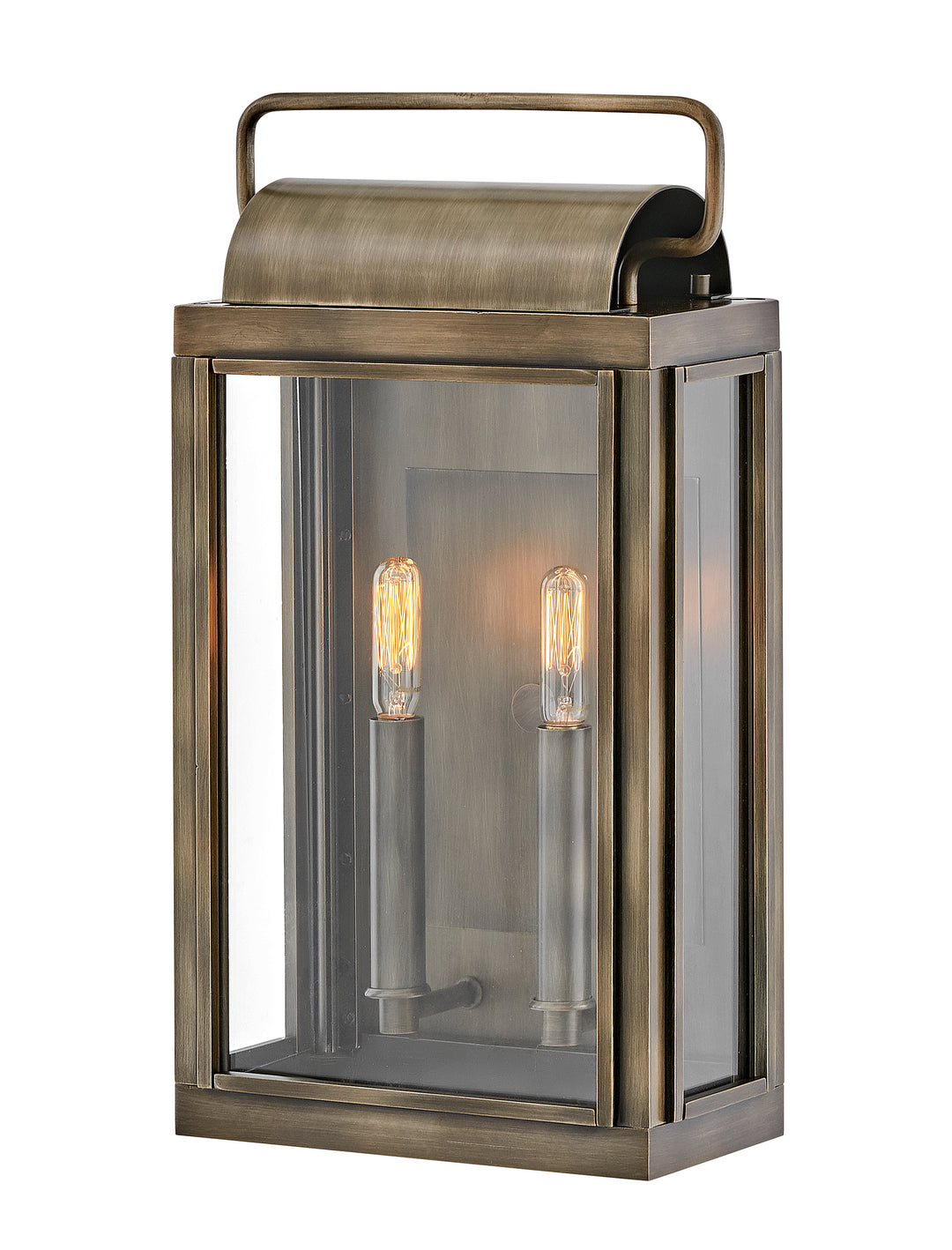 Hinkley Sag Harbor Outdoor Wall Light Medium Wide Wall Mount Lantern Burnished Bronze 2844BU