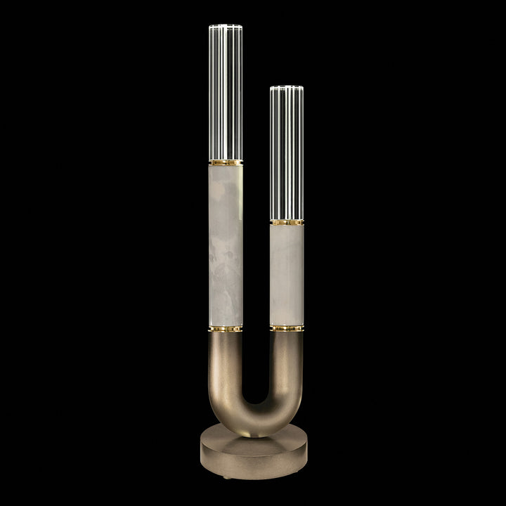 Fine Art Handcrafted Lighting Antonia 29.75"H Table Lamp in Soft Ombre Bronze, Brass, Smoke (923010-612ST)