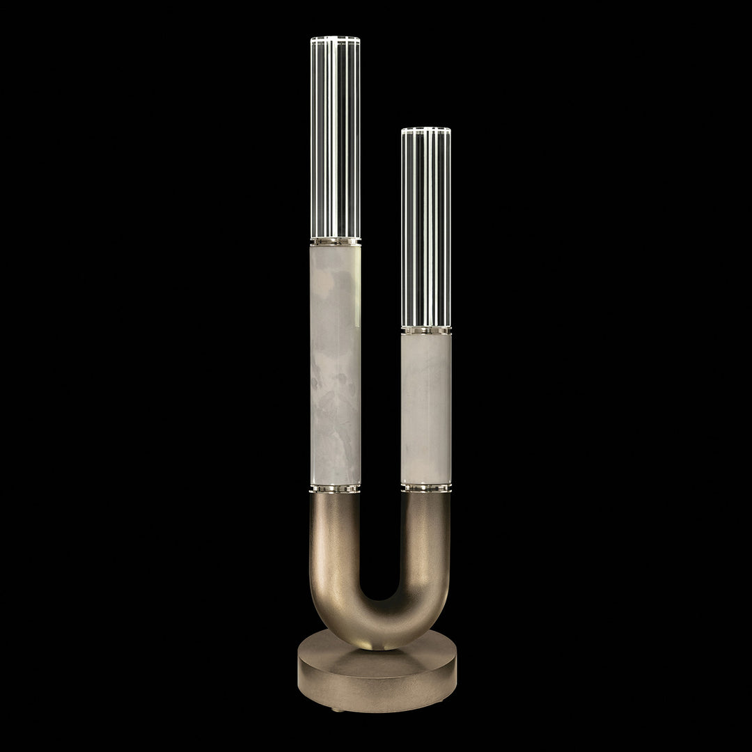 Fine Art Handcrafted Lighting Antonia 29.75"H Table Lamp in Soft Ombre Bronze, Nickel, Smoke (923010-622ST)