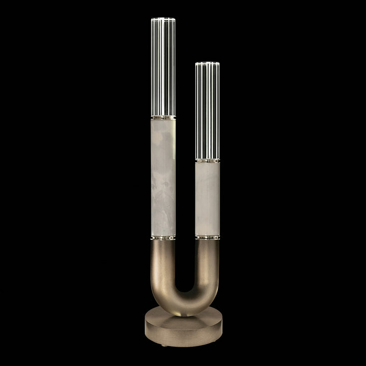 Fine Art Handcrafted Lighting Antonia 29.75"H Table Lamp in Soft Ombre Bronze, Nickel, Smoke (923010-622ST)