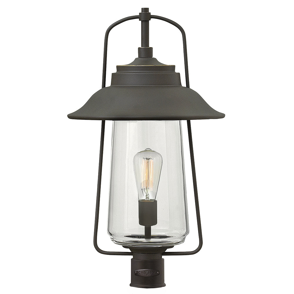 Hinkley Belden Place Outdoor Post Mount Lantern Large Post Mount Lantern Oil Rubbed Bronze 2861OZ