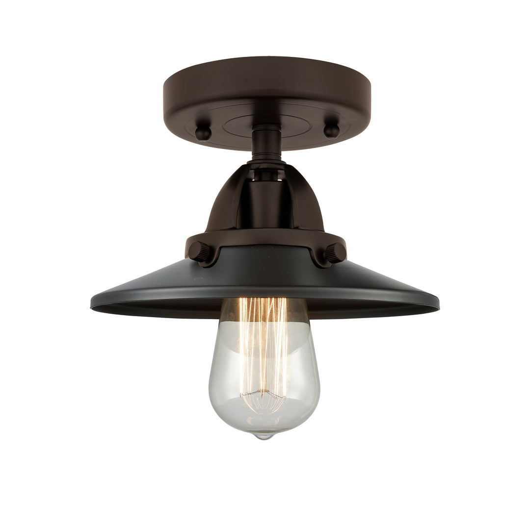 Innovations Lighting Railroad 8" Semi-Flush Mount - Oil Rubbed Bronze Ceiling Semi Flush Mounts Innovations Lighting   