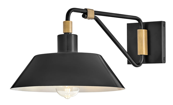 Hinkley Brewster Outdoor Wall Light Medium Wall Mount Barn Light Black Oxide 28824BX