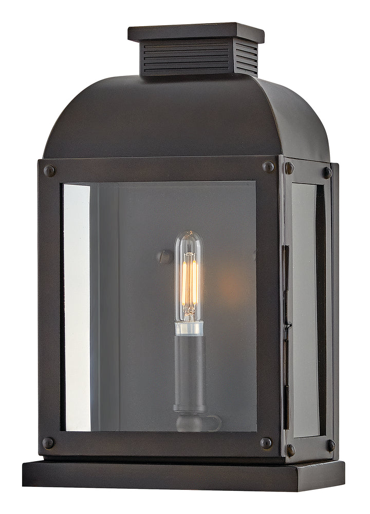 Hinkley Tiverton Outdoor Wall Light Small Wall Mount Lantern Dark Oxidized Brass 28830DX