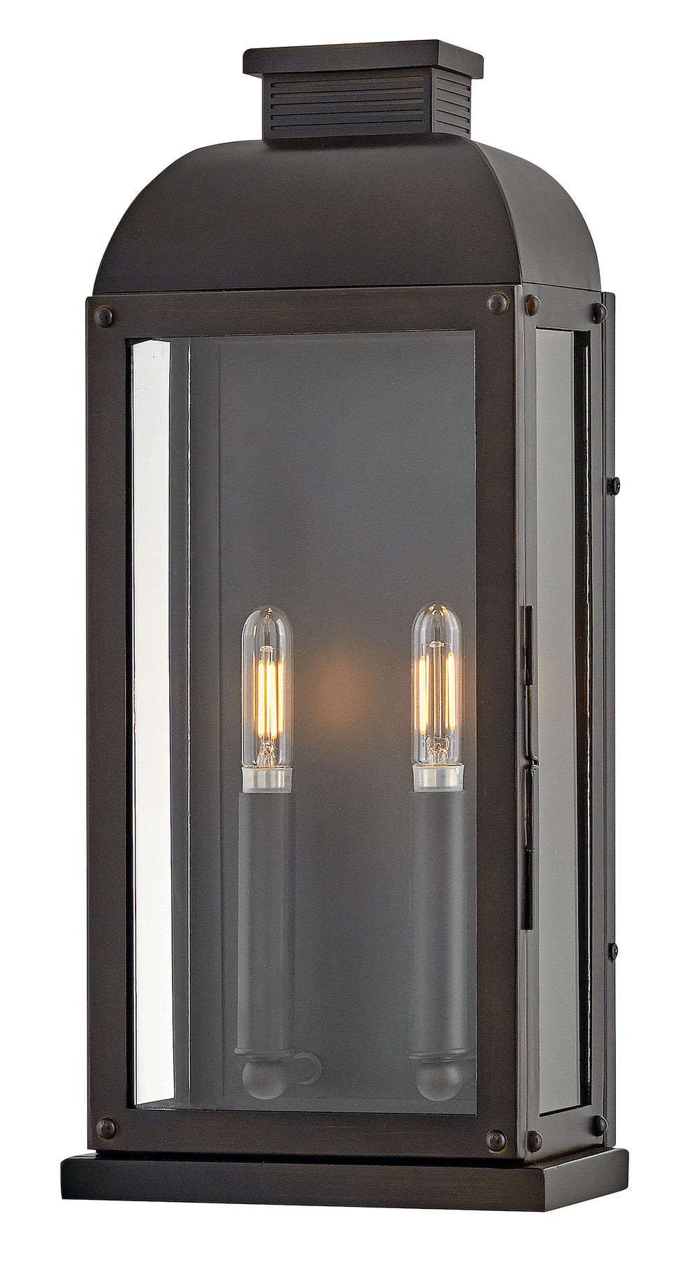 Hinkley Tiverton Outdoor Wall Light Medium Wall Mount Lantern Dark Oxidized Brass 28834DX