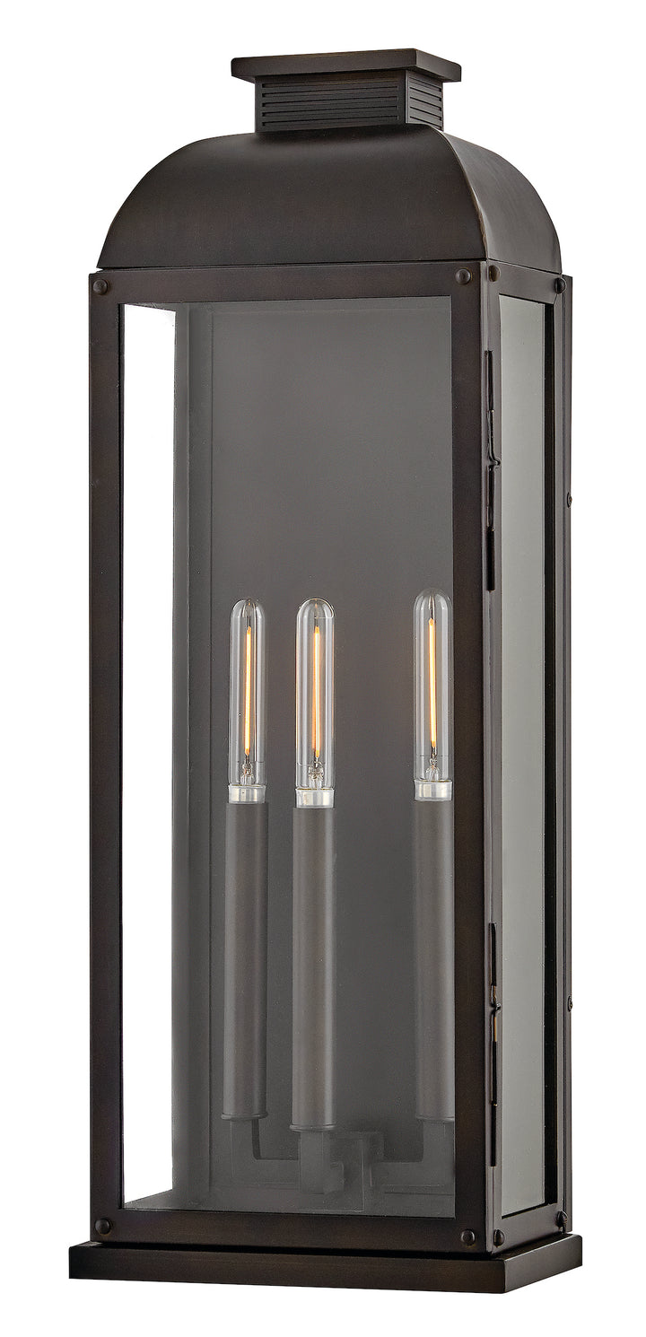 Hinkley Tiverton Outdoor Wall Light Large Wall Mount Lantern Dark Oxidized Brass 28835DX