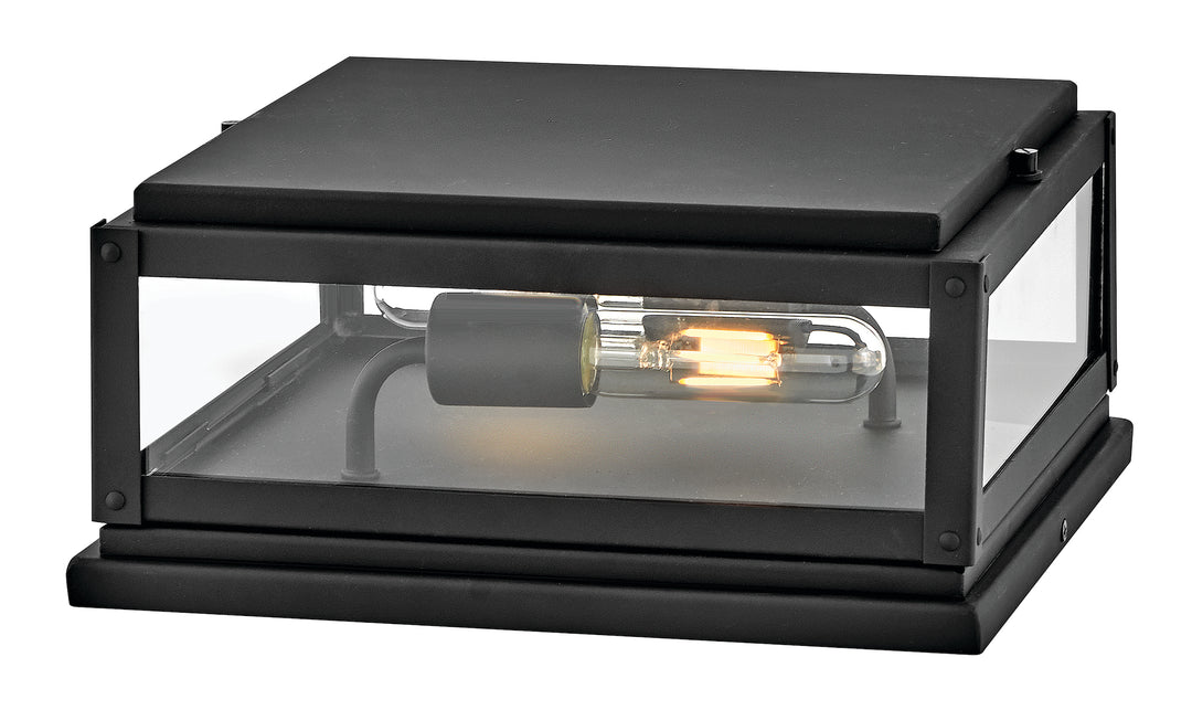 Hinkley Max Outdoor Pier Mount Lantern Small Pier Mount Lantern Black 28858BK