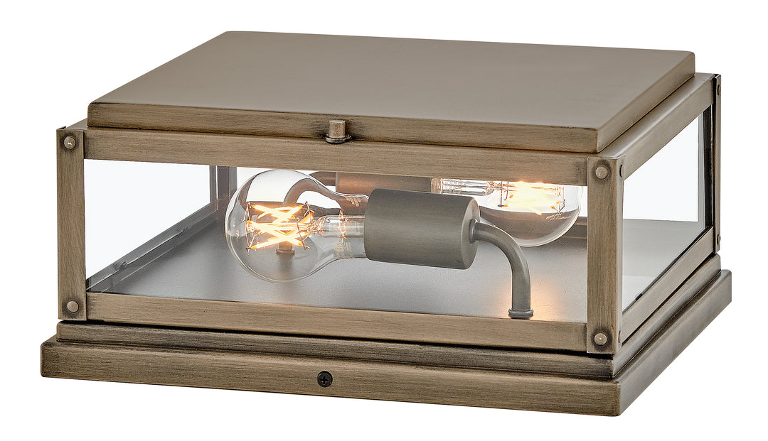 Hinkley Max Outdoor Pier Mount Lantern Small Pier Mount Lantern Burnished Bronze 28858BU-LV