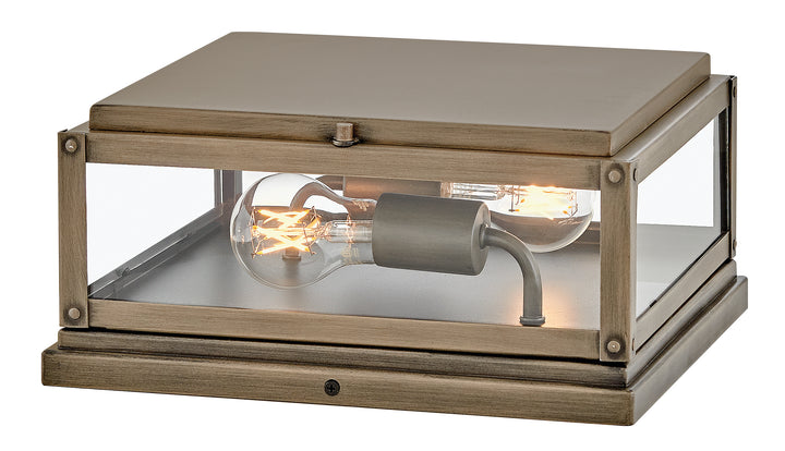 Hinkley Max Outdoor Pier Mount Lantern Small Pier Mount Lantern Burnished Bronze 28858BU