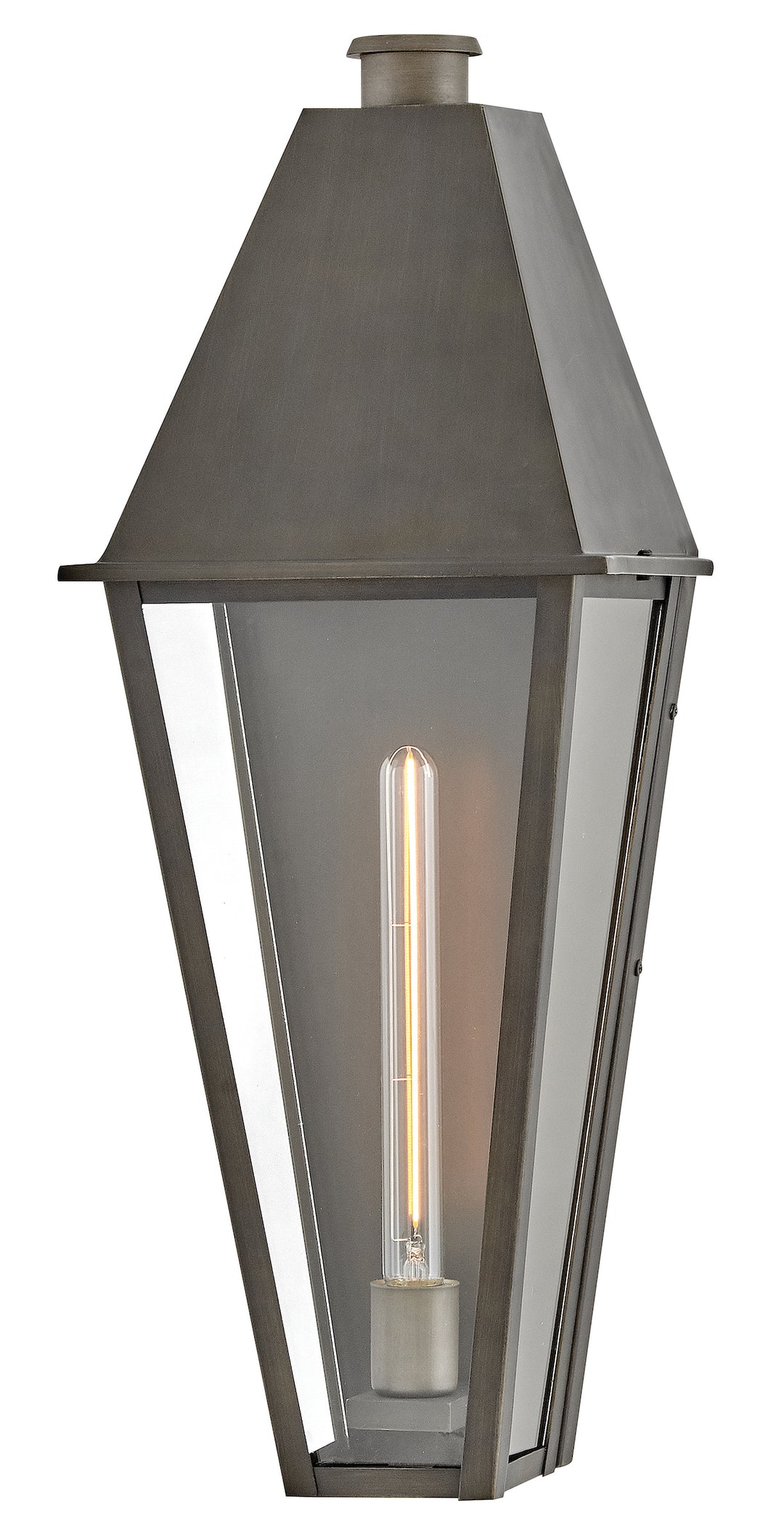 Hinkley Endsley Outdoor Wall Light Large Narrow Wall Mount Lantern Blackened Brass 28860BLB