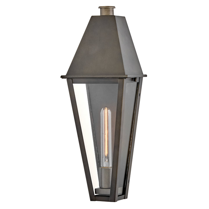 Hinkley Endsley Outdoor Wall Light Medium Narrow Wall Mount Lantern Blackened Brass 28866BLB