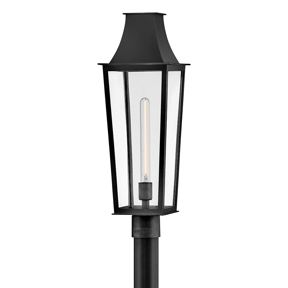 Hinkley Georgetown Outdoor Post Mount Lantern Large Post Mount Lantern Black 28891BK