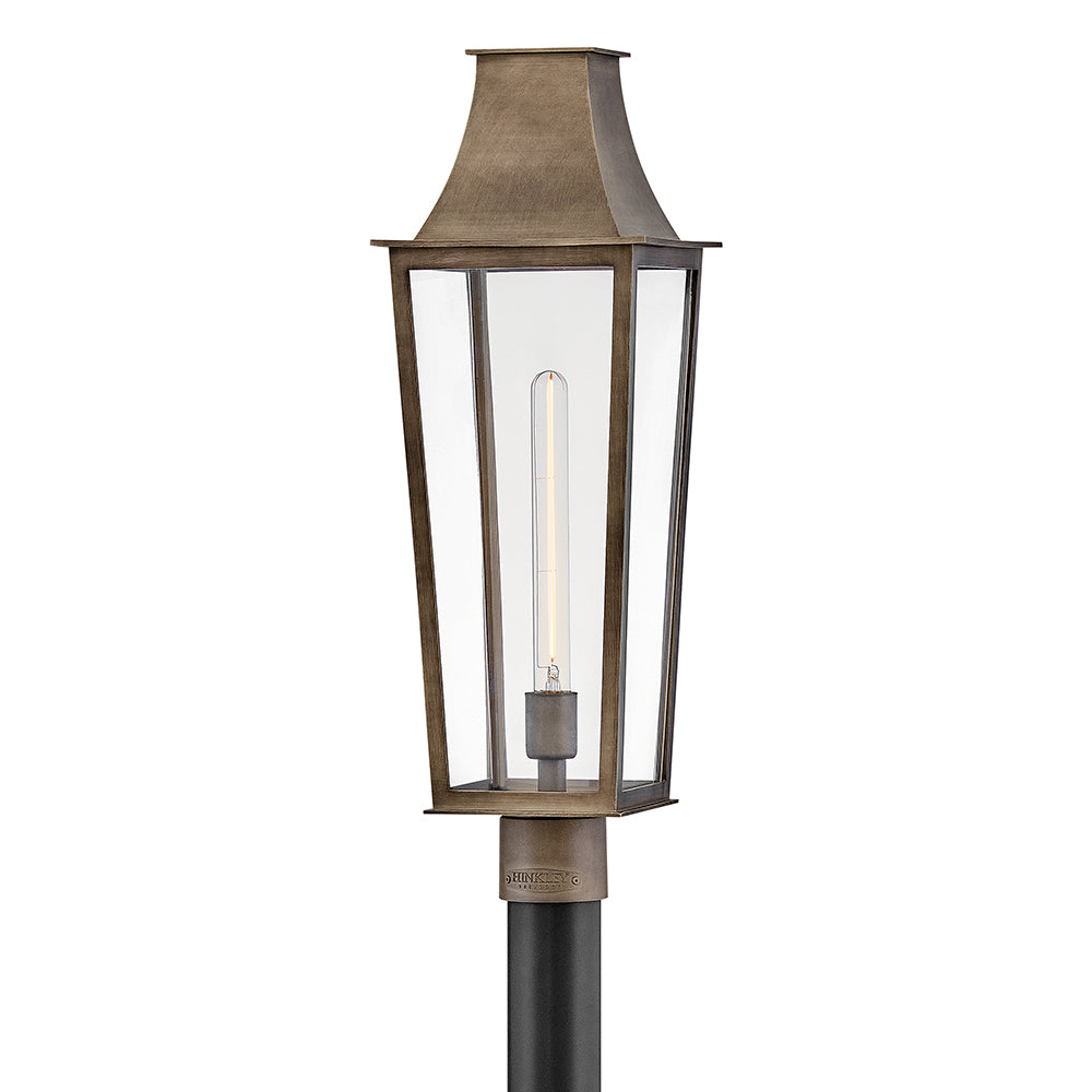 Hinkley Georgetown Outdoor Post Mount Lantern Large Post Mount Lantern Burnished Bronze 28891BU