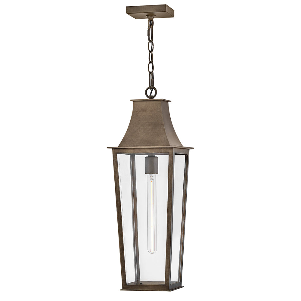 Hinkley Georgetown Outdoor Hanging Light Large Hanging Lantern Burnished Bronze 28892BU