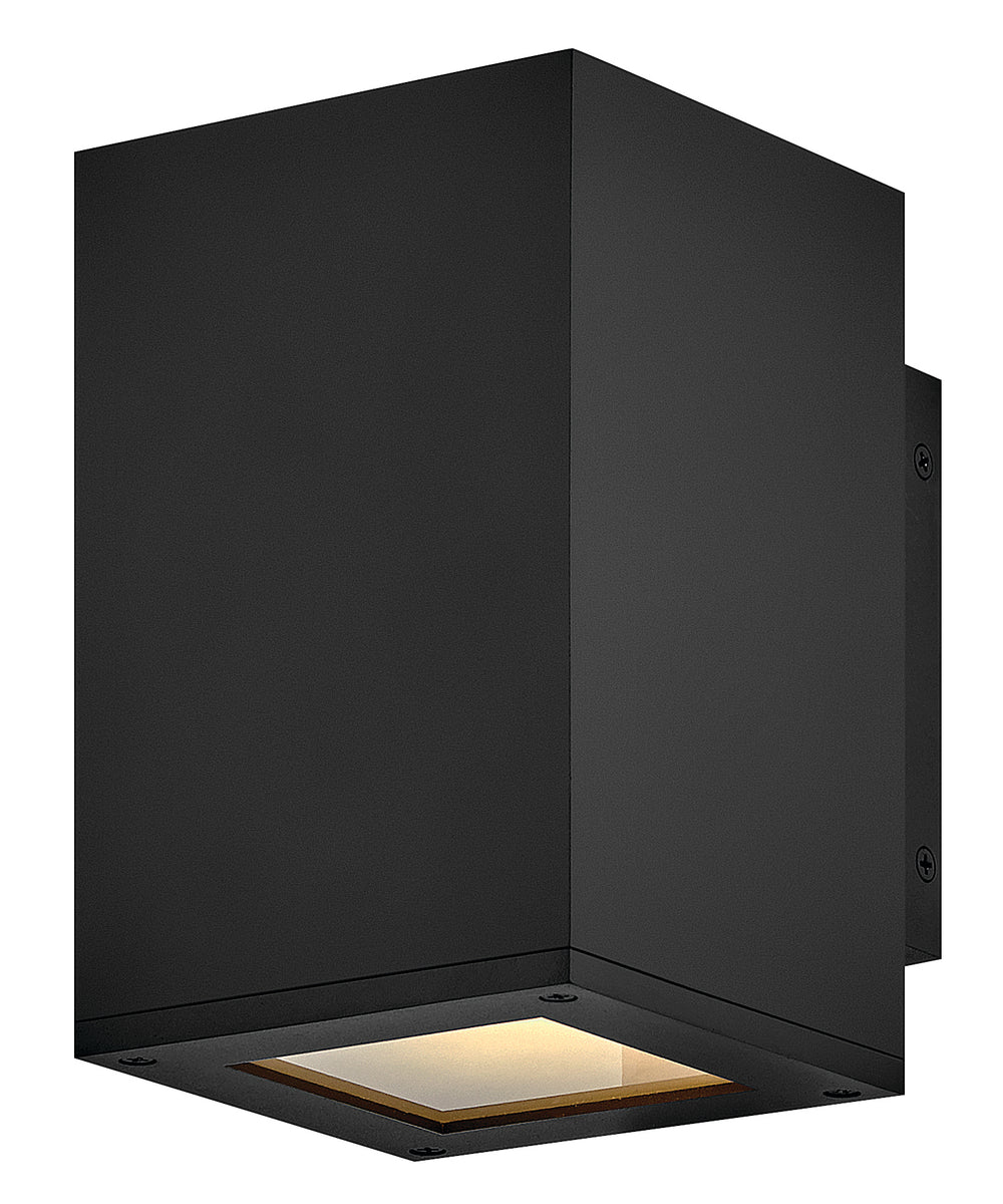 Hinkley Tetra Outdoor Wall Light Small Down Light Wall Sconce Black 28910BK-LL