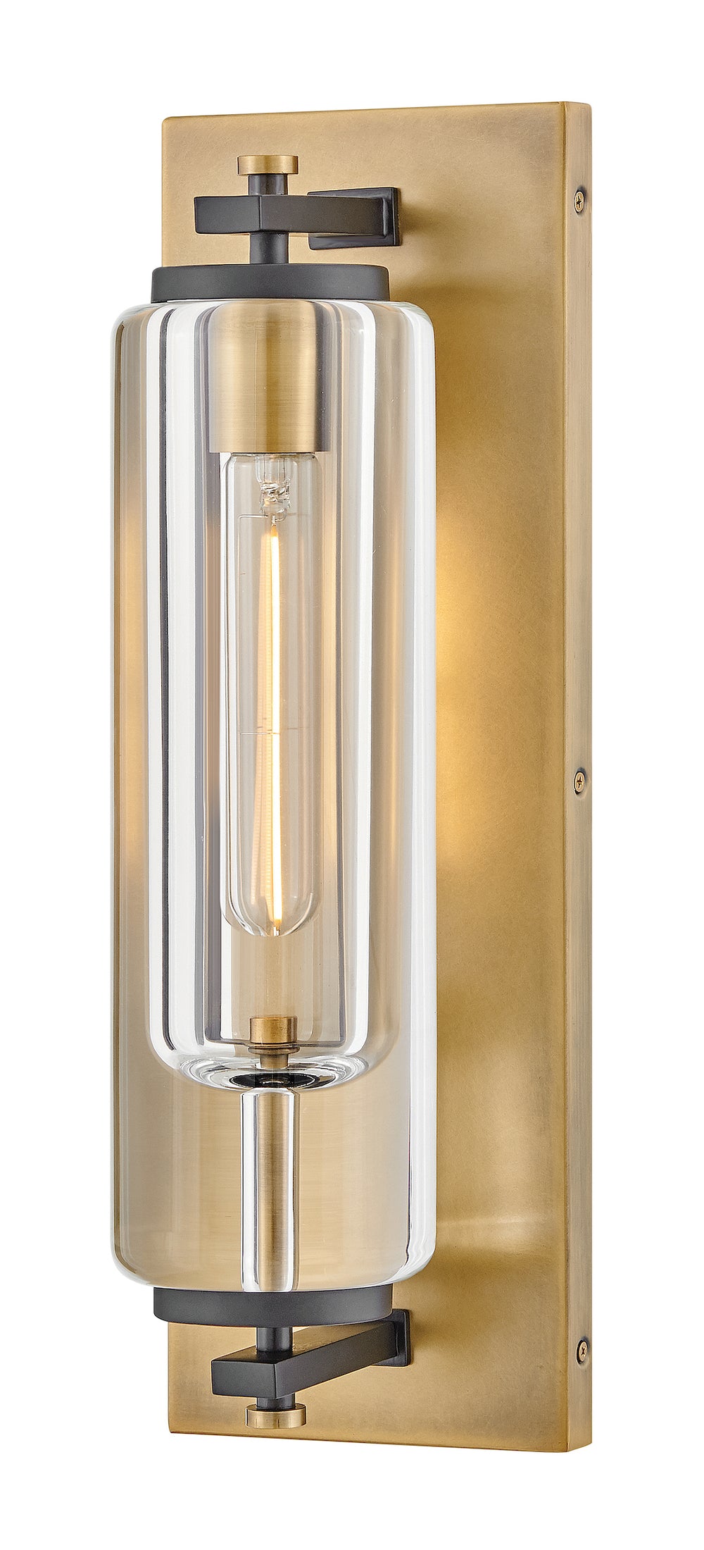 Hinkley Lourde Outdoor Wall Light Medium Wall Sconce Heritage Brass 28920HB-LL